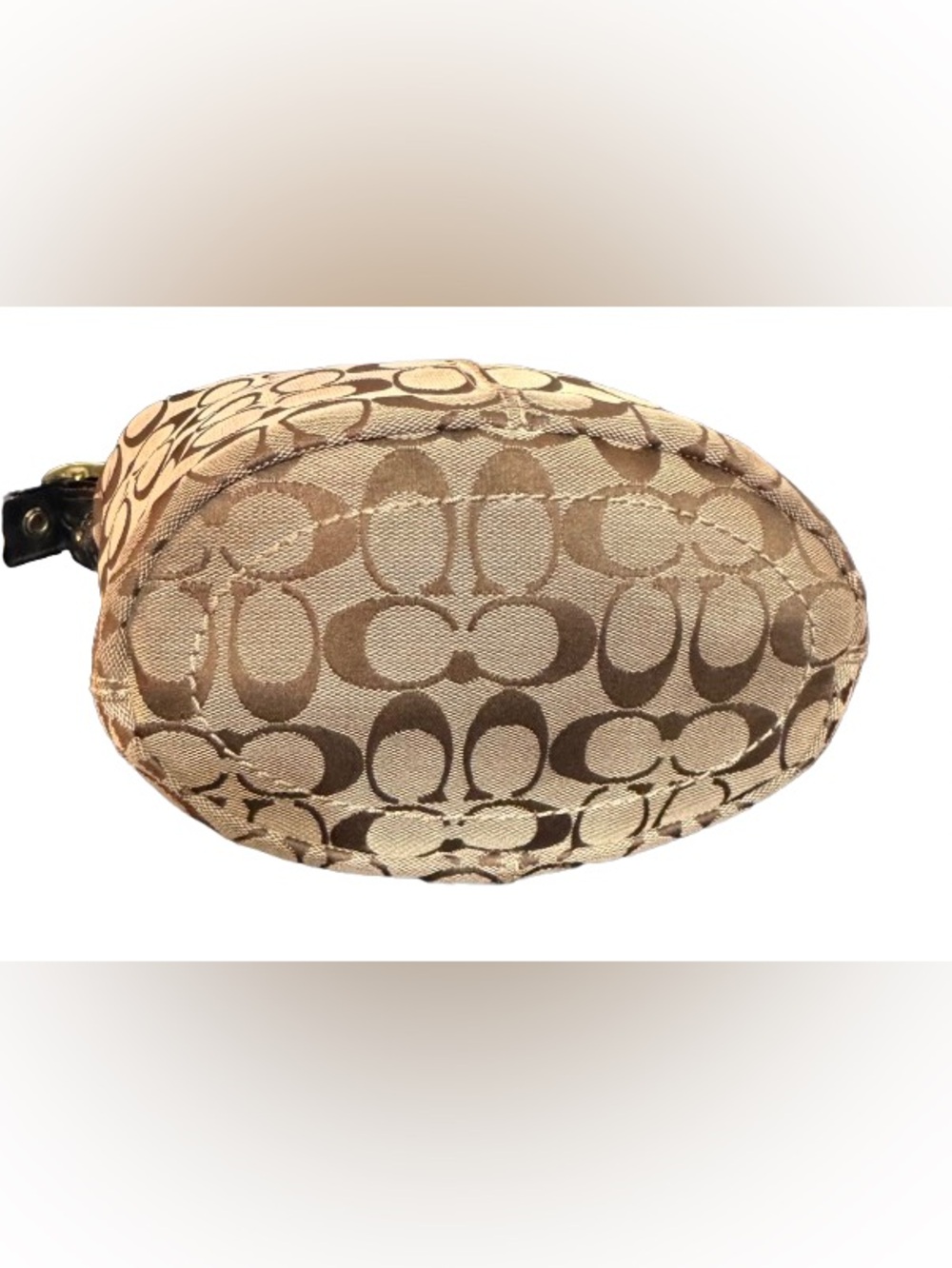 Coach 11437P Bleecker (Rare) Duffle Pilot Bag with Tattersall Lining (Tan/Black) - Picture 10 of 12
